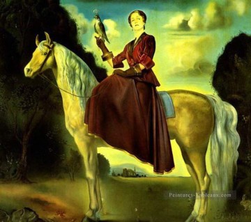 Fantasía ecuestre Retrato de Lady Dunn Salvador Dali Pinturas al óleo